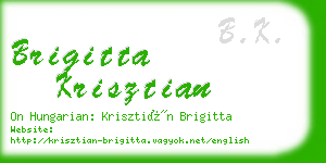 brigitta krisztian business card